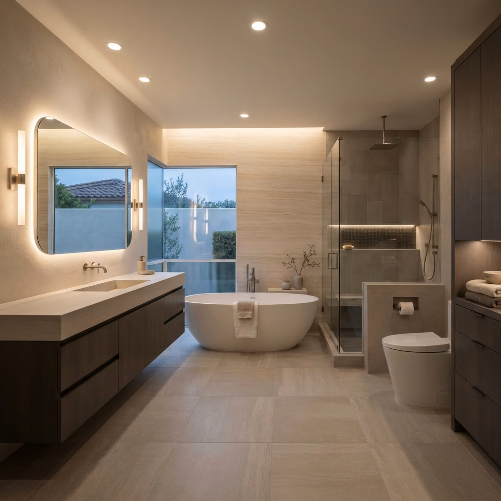 Luxury Spa Inspired Lighting | Orange County Luxury Spa Inspired Lighting in Orange County.