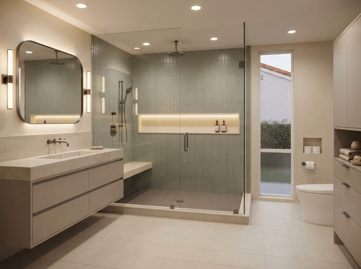 Shower Lighting Wet Zone | Orange County Shower Lighting Wet Zone in Orange County.