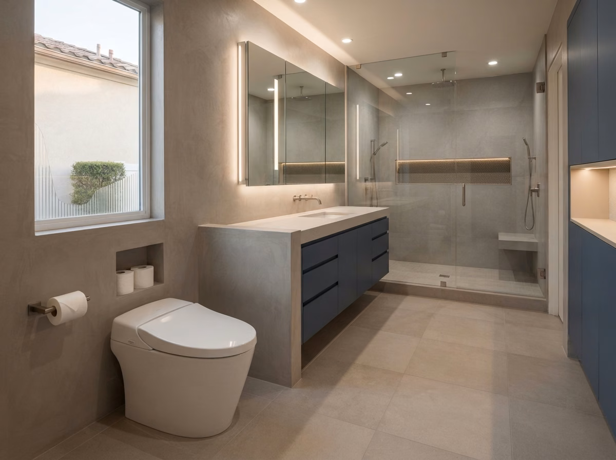 Modern One Piece Toilet | Orange County Modern One Piece Toilet in Orange County.