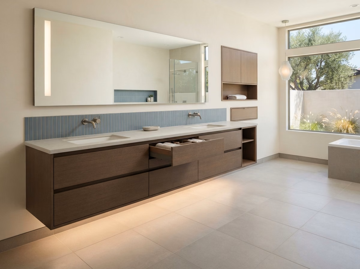 Floating Wall Mounted Vanities | Orange County Floating Wall Mounted Vanities in Orange County.