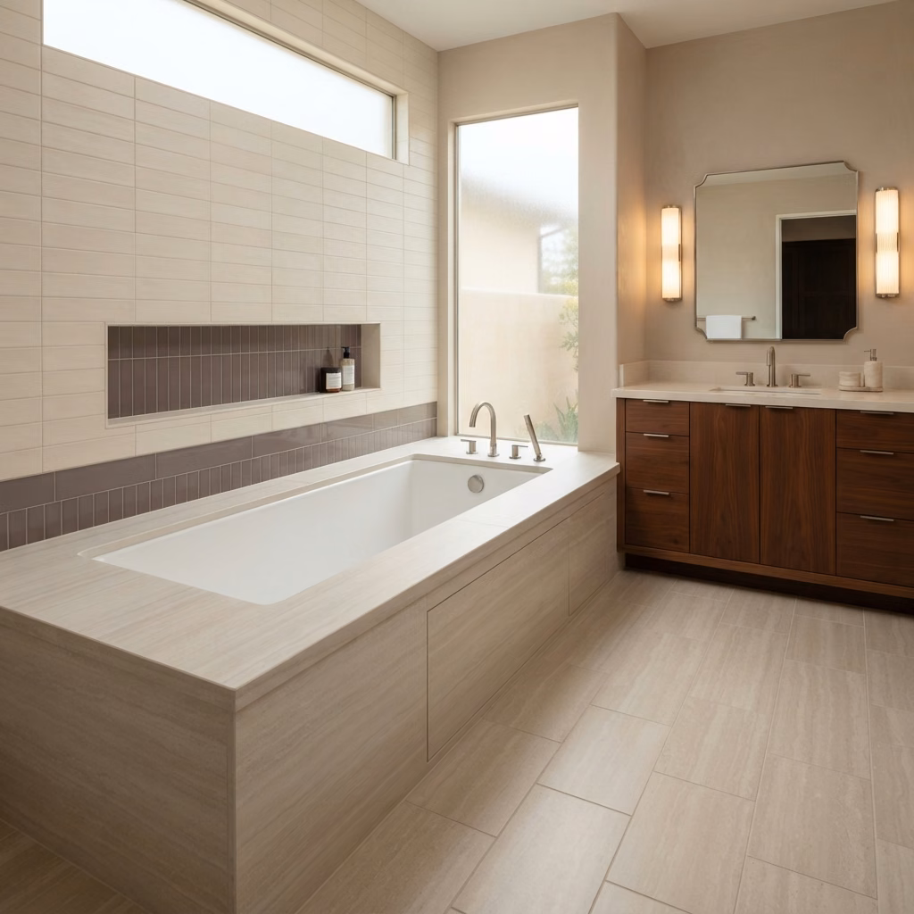 Drop in Deck Mounted Tub Shower to Tub Option | Orange County Drop in Deck Mounted Tub Shower to Tub Option in Orange County.