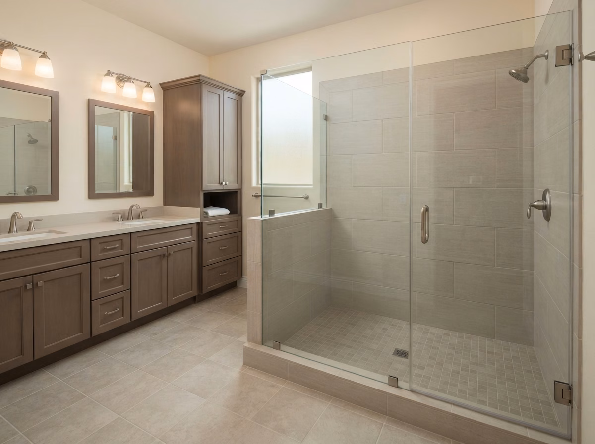 Shower to Tub Before | Orange County Shower to Tub Before in Orange County.