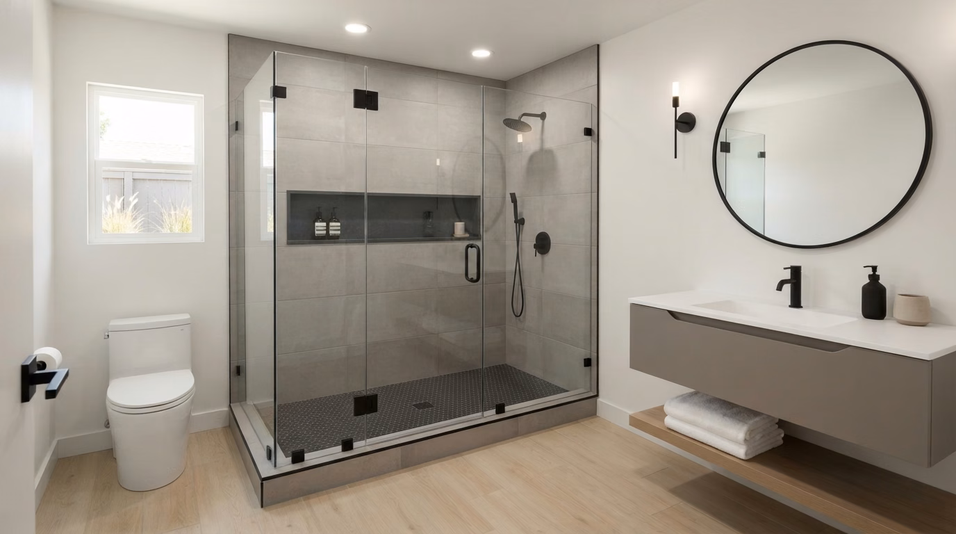 Tub-to-Shower Conversion | Orange County Tub-to-shower conversion in Orange County.