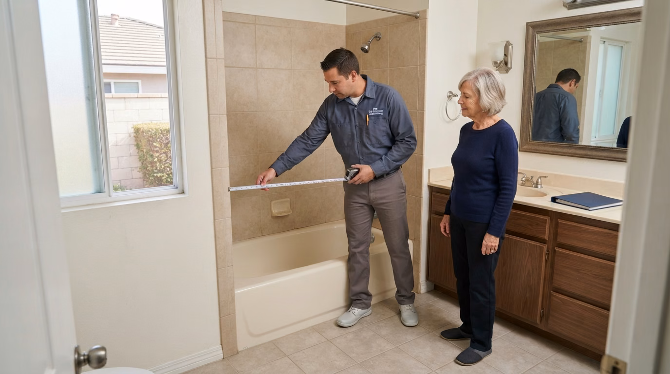 Walk in Tub Installation Process Left | Orange County Walk in Tub Installation Process Left in Orange County.